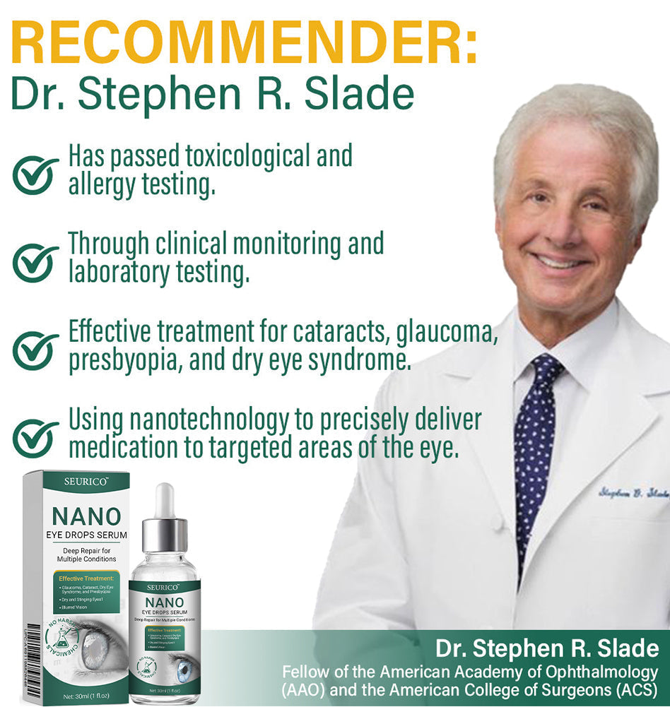 👩‍⚕️Seurico™ Nano Eye Drops Serum ✅Approved by the American Academy of Ophthalmology(Suitable for presbyopia, dry eye syndrome, glaucoma, and cataracts)