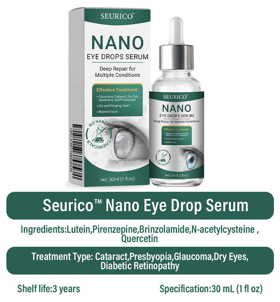 👩‍⚕️Seurico™ Nano Eye Drops Serum ✅Approved by the American Academy of Ophthalmology(Suitable for presbyopia, dry eye syndrome, glaucoma, and cataracts)