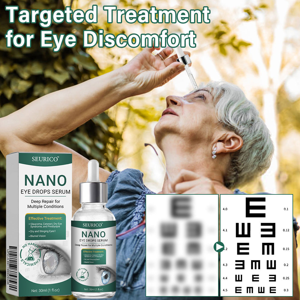 👩‍⚕️Seurico™ Nano Eye Drops Serum ✅Approved by the American Academy of Ophthalmology(Suitable for presbyopia, dry eye syndrome, glaucoma, and cataracts)