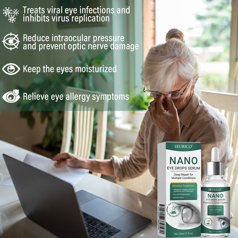 👩‍⚕️Seurico™ Nano Eye Drops Serum ✅Approved by the American Academy of Ophthalmology(Suitable for presbyopia, dry eye syndrome, glaucoma, and cataracts)
